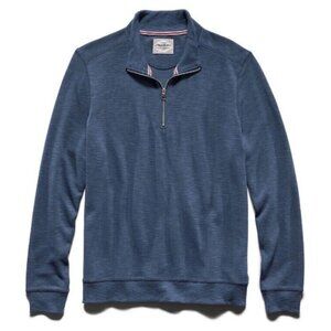 Flag & Anthem Men's Small Navy Quarter-Zip Lavelle Sweater Athletic Fit
